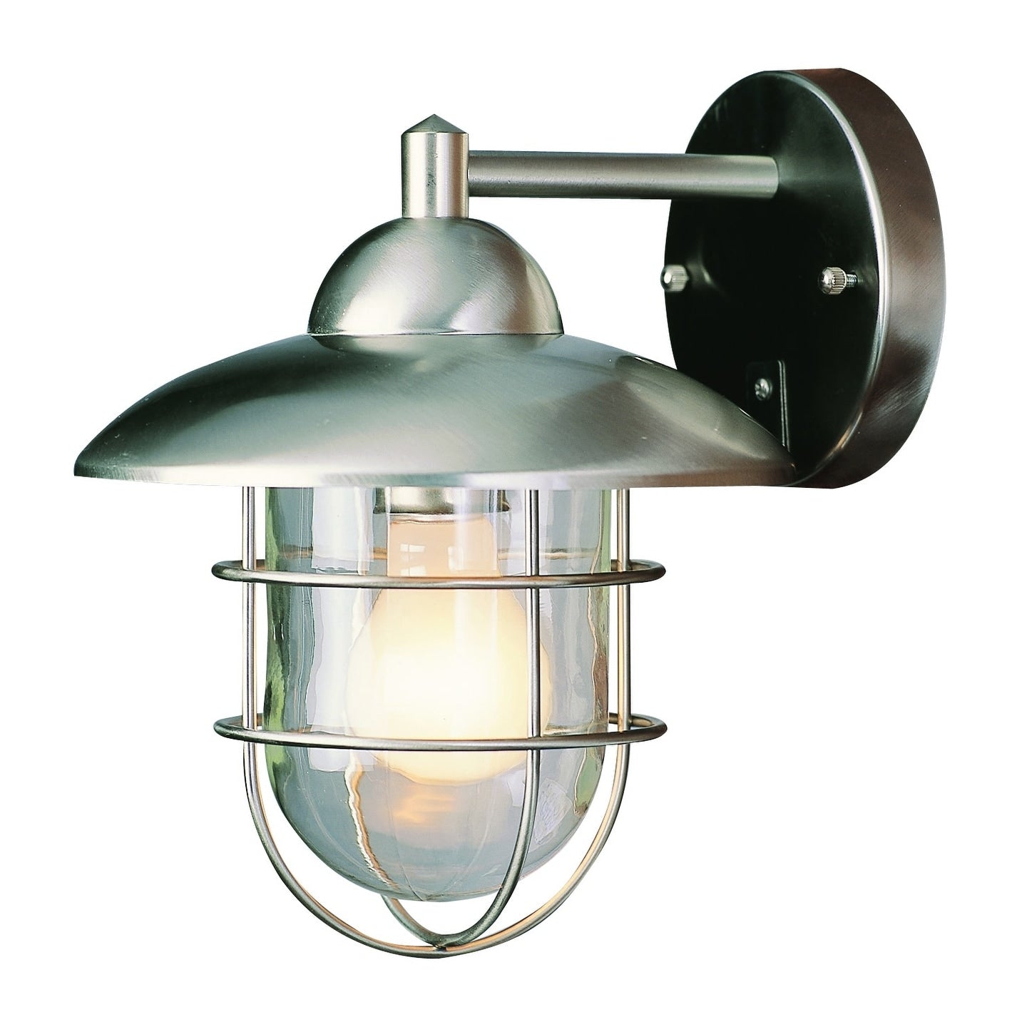 Trans Globe Lighting 4370 Industrial 1 Light Outdoor Wall Sconce Stainless Steel N A