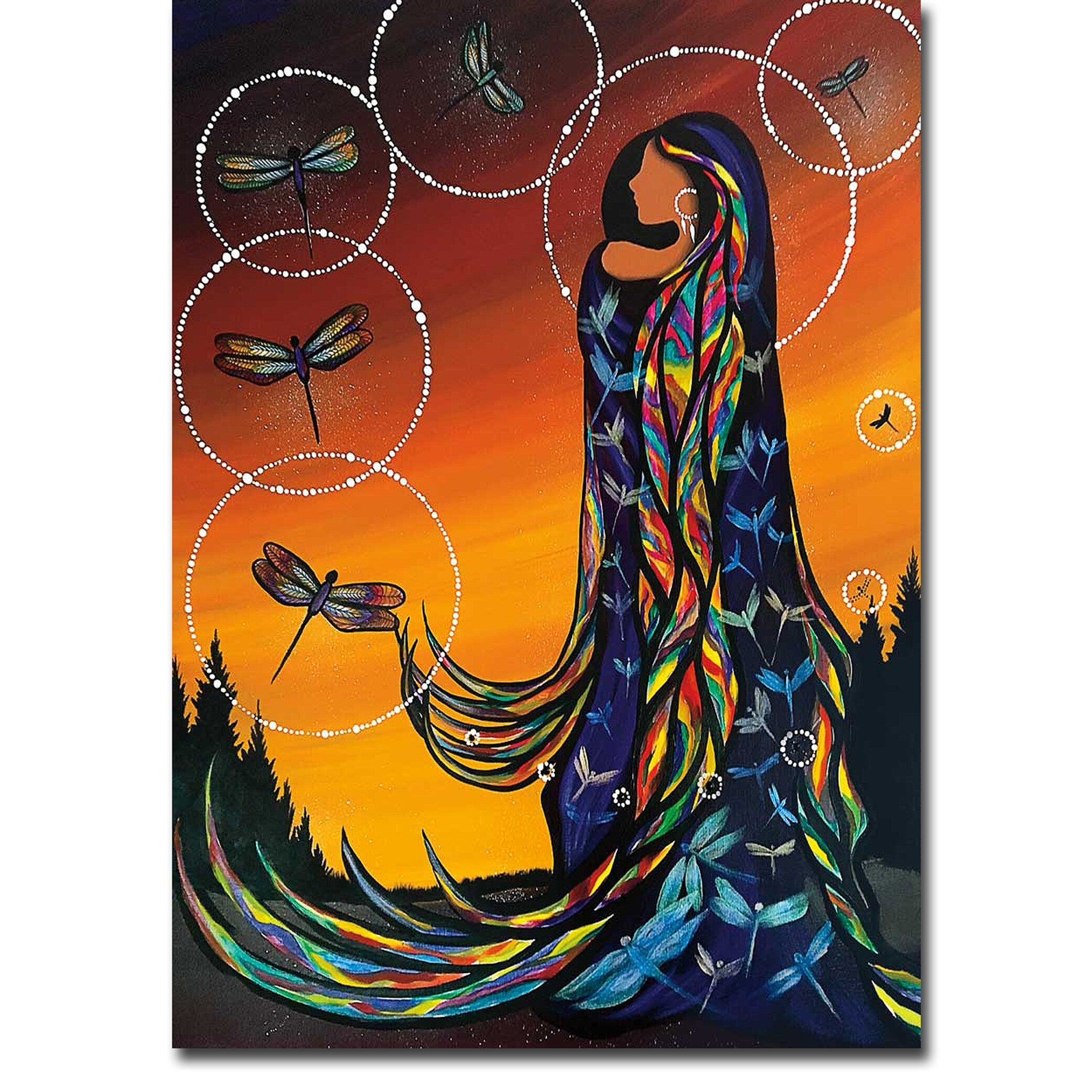 Transformation By Betty Albert Gallery Wrapped Canvas Giclee Art 36 In X 24 In