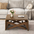 Transformer Coffee Table 2 In 1 Table Expandable Dining Table Natural Wood Variable Height