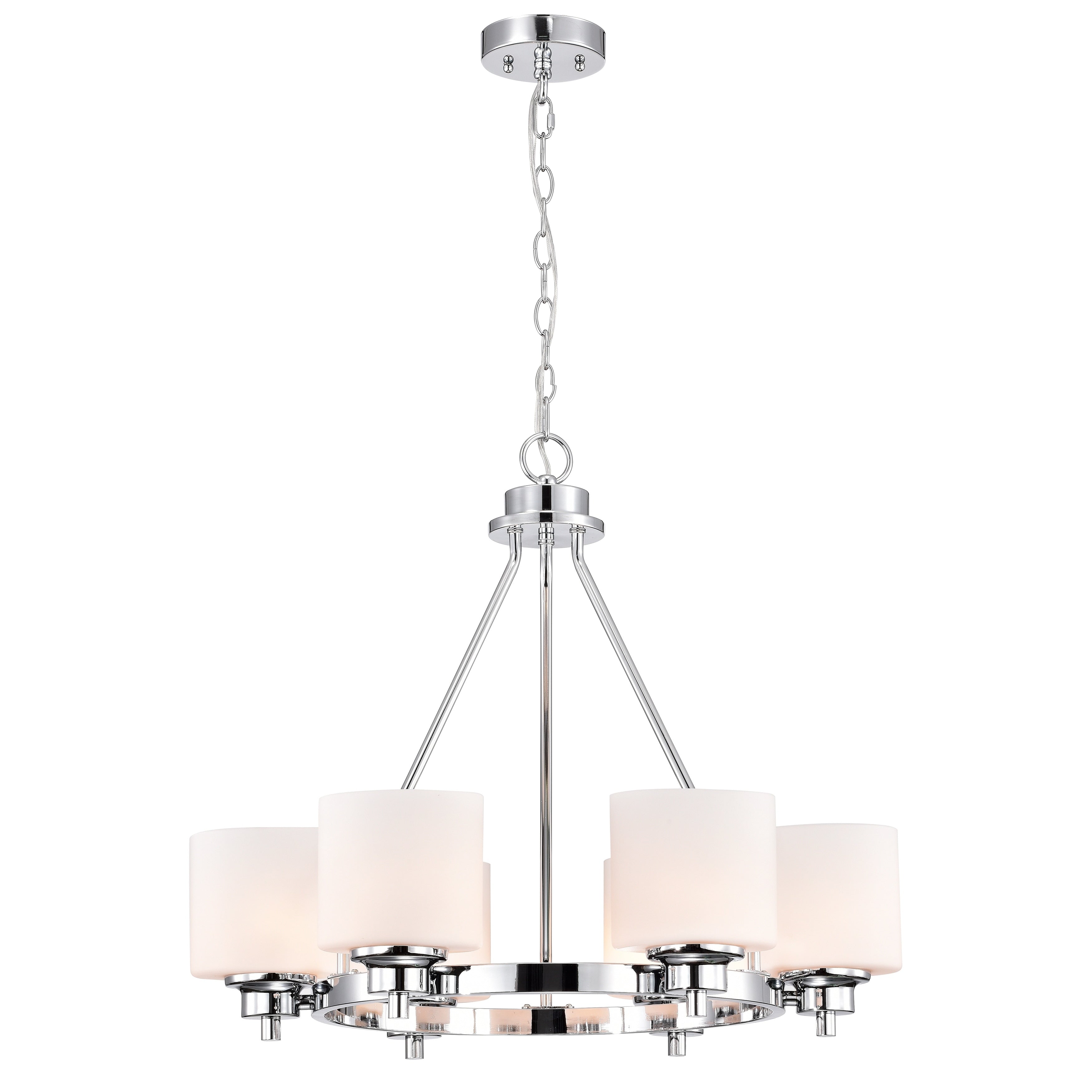 Transitional 6 Light Chandleier