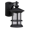 Transitional Black One Light Weatherproof Outdoor Wall Fixture