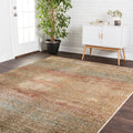 Transitional Bohemian Rust Grey Multi Rug 96 X 126