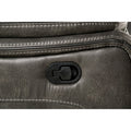 Transitional Fully Upholstered 1Pc Pillow Top Arms Glider Recliner Chair
