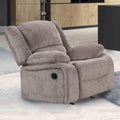 Transitional Pillow Top Arms 1Pc Manual Recliner Mocha Finish