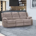 Transitional Pillow Top Arms 1Pc Manual Sofa Mocha Finish