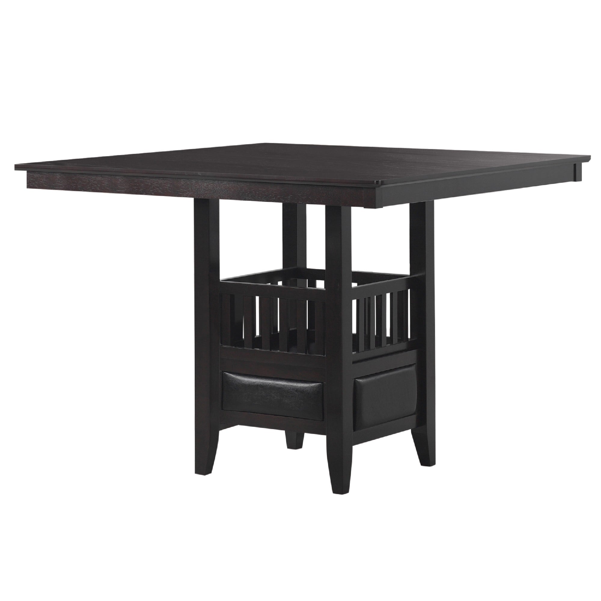 Transitional Style Counter Height Table Espresso Brown