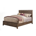 Transitional Style Queen Size Panel Bed In Wood Brown