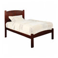 Transitional Wooden Twin Bed With Panelled Headboard And Footboard Brown