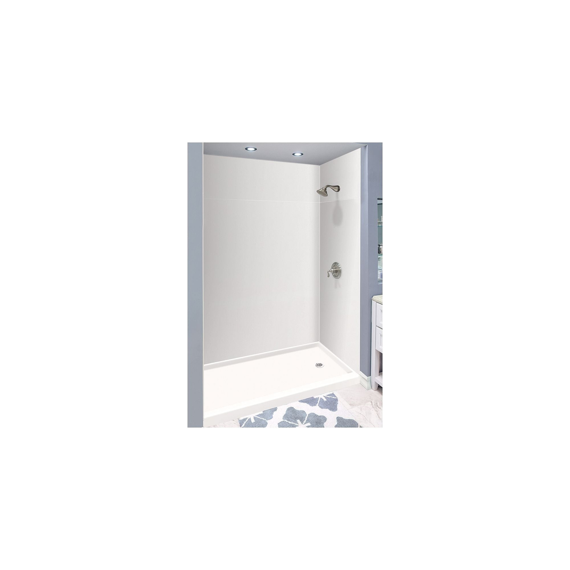 Transolid Expressions 32 In X 60 In X 96 In Glue To Wall Tub Shower Wall Kit 60 X 32 X 96