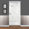 Transolid Expressions 48 In X 48 In X 96 In Glue To Wall Shower Wall Kit 48 X 48 X 96