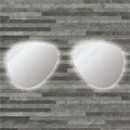 Transolid Harper Led Backlit Left And Right Contemporary Mirrors Kit With Touch Sensor