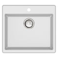 Transolid Quantum 22 In Silq Granite Drop In Single Bowl Kitchen Sink