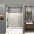 Transolid Saramar 36 In X 60 In X 60 In Glue To Wall 3 Piece Tub Wall Kit 60 X 36 X 60