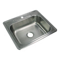 Transolid Select 25 In 22 Gauge Drop In Single Bowl Kitchen Sink