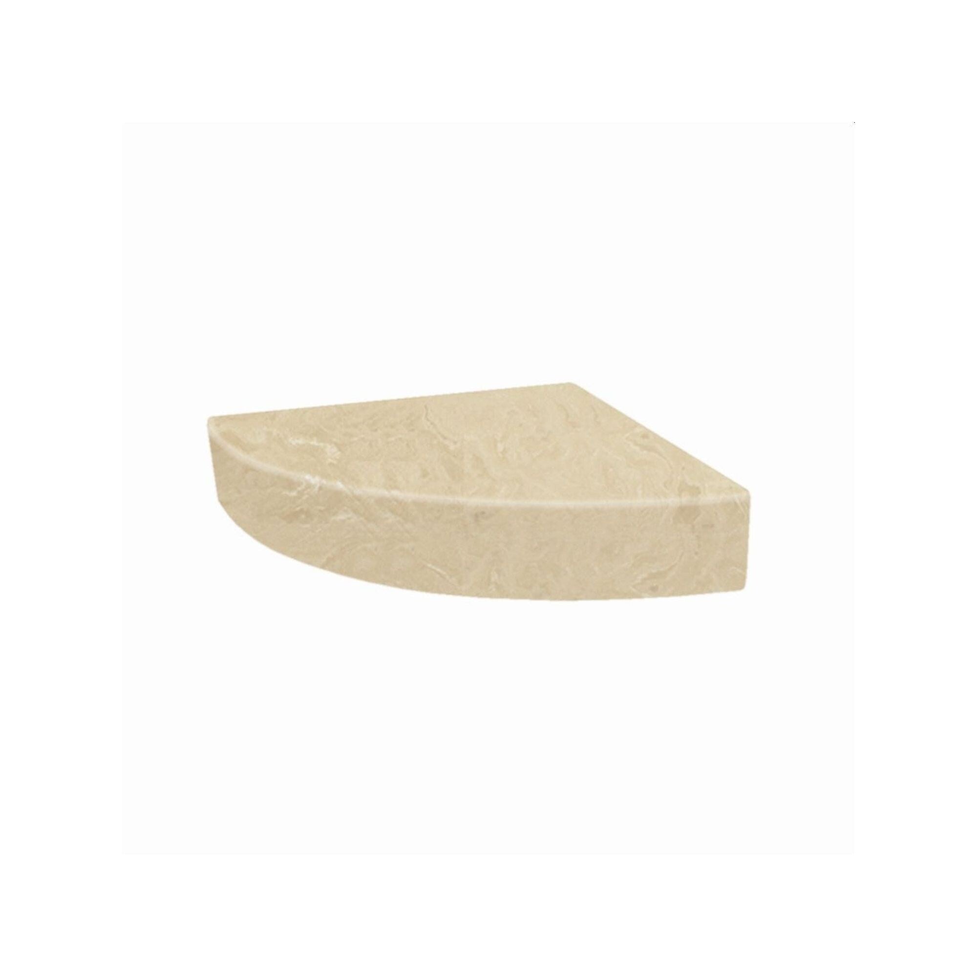 Transolid 14 In X 14 In Solid Surface Wall Mount Corner Shower Seat 14 X 14 X 3
