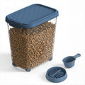 Transparent Food Storage Container Resin Material With Wheels Comes With A Slow Feeder Bowl And Spoon