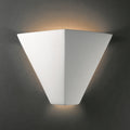 Trapezoidal Ceramic Bisque 1 Light Ada Wall Sconce