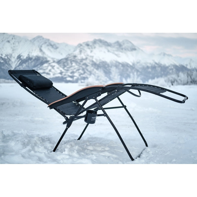 Travelchair Lounge Lizard Black Folding Recliner Chair