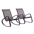 Traveler Rocking Outdoor Mesh Lounge Chair Set Of 2
