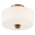 Travis 2 Light Vibrant Gold Ceiling Mount 12.5 W X 9.25 H