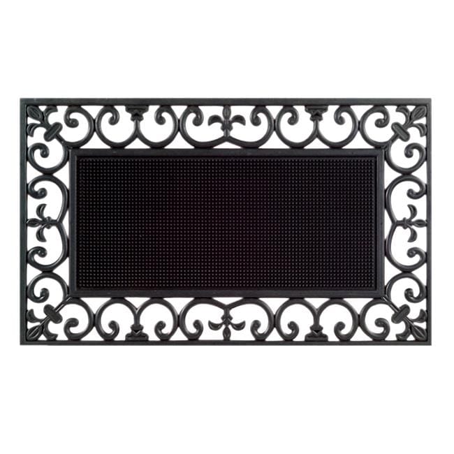 Traypin Black Door Mat 30 X 18
