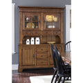 Treasures Rustic Oak Buffet And Hutch