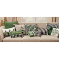Trees Design Plaid Pillow