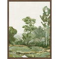 Trees In Gentle Hues Ii By Pi Studio Framed Canvas Wall Art Print