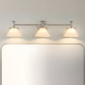 Tremolo 33 Inch 3 Light Brushed Nickel And Polished Nickel Vanity Light With Etched Opal Glass