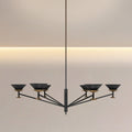 Tremolo 48 Inch 6 Light Textured Black And Champagne Gold Chandelier L 48 X W 48 X H 14 X M H 68.25