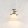 Tremolo 7 Inch 1 Light Brushed Nickel And Polished Nickel Vanity Light With Etched Opal Glass