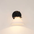 Tremolo 7 Inch 1 Light Matte Black And Champagne Gold Vanity Light With Etched Opal Glass