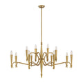 Tremont 12 Light Chandelier In Riviera Brass