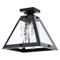 Tremont 12.5 In W Crystal Bronze Urban Loft Semi Flush Mount Ceiling Light 12.5 In. W X 12.25 In. H X 12.5 In. D
