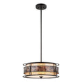 Tremont 18 Inch Wide 3 Light Chandelier In Tiffany Bronze 18In W X 18In D X 6In H