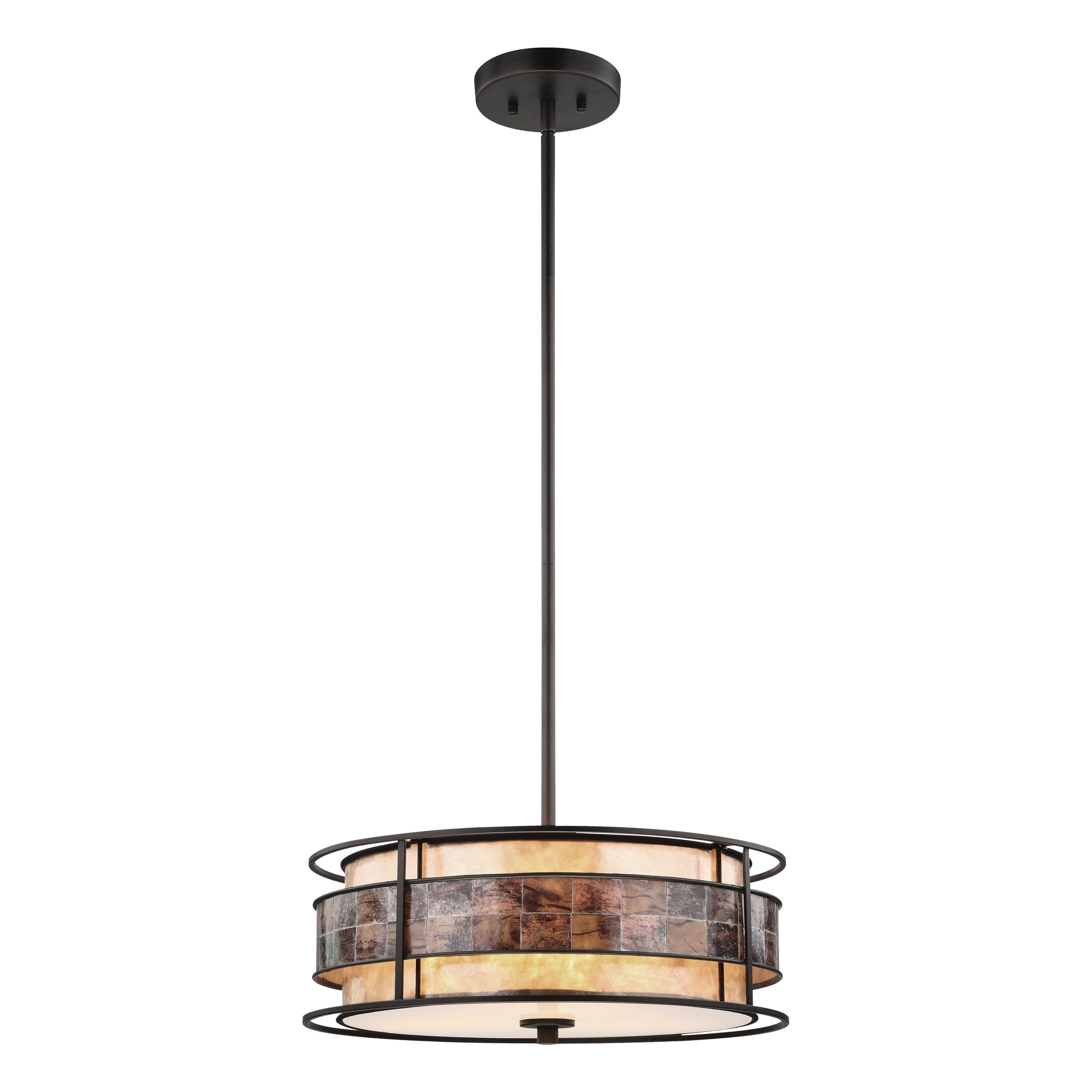 Tremont 18 Inch Wide 3 Light Chandelier In Tiffany Bronze 18In W X 18In D X 6In H