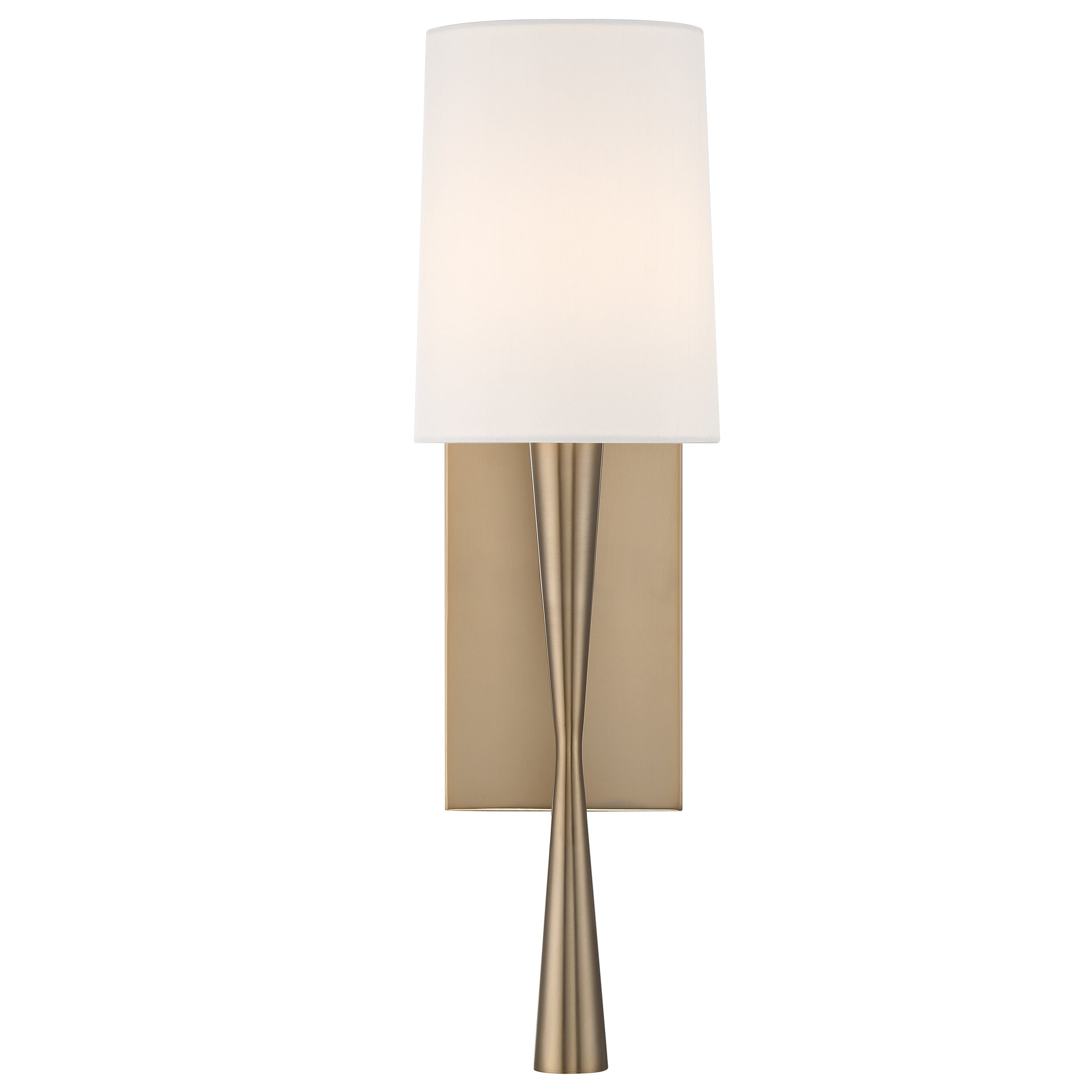 Crystorama Trenton 1 Light Aged Brass Wall Sconce