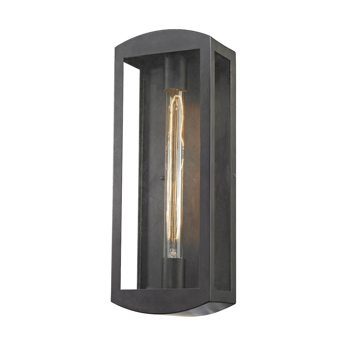 Trenton 17 High 1 Light Outdoor Sconce Blackened Bronze 17 Inch Tall