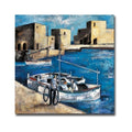 Tres Boats Y Bicicleta Three Boats Bicycle By Didier Lourenco Gallery Wrapped Canvas Giclee Art 30 In X 30 In