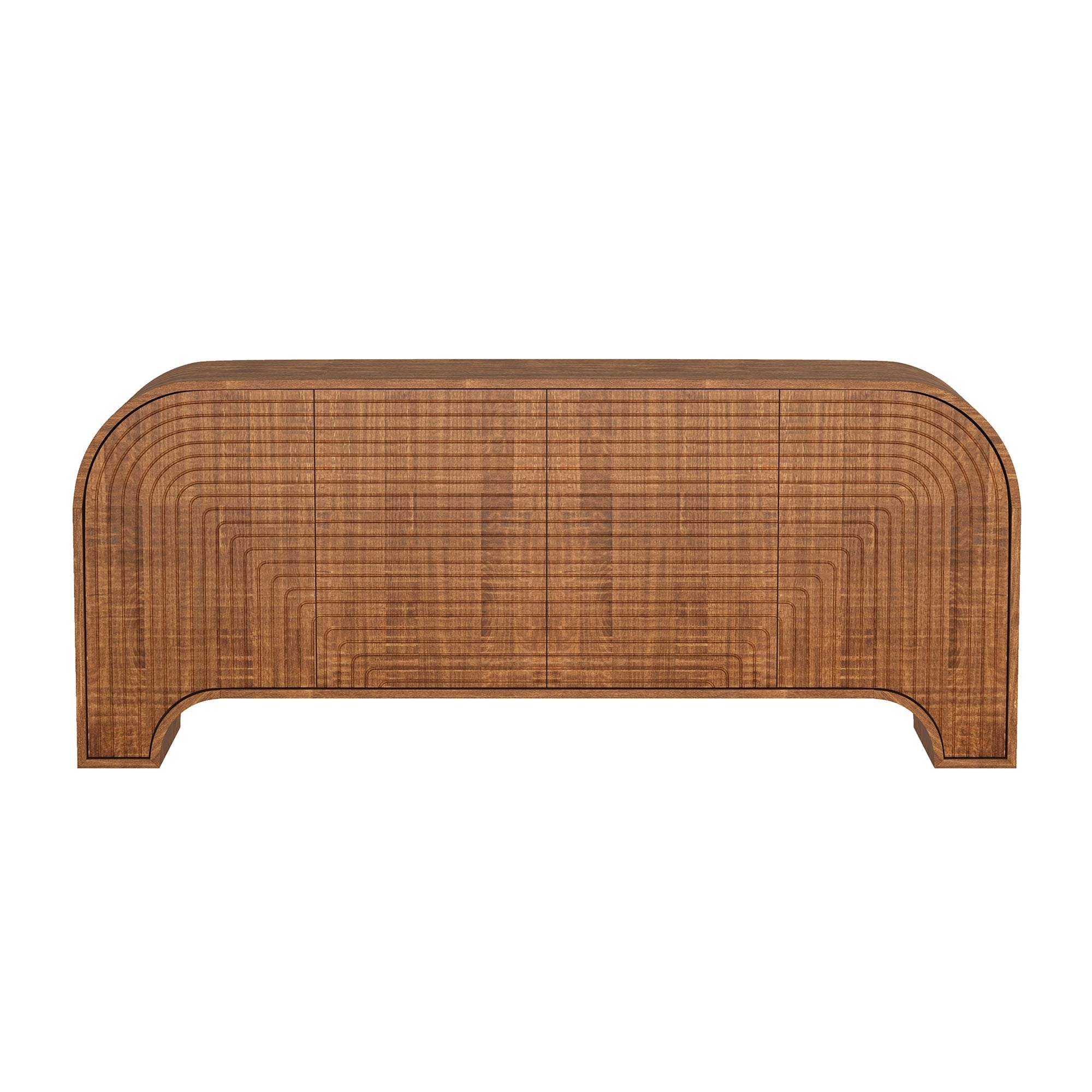 Tressa 72 Solid Wood Sideboard In Walnut 4 Door