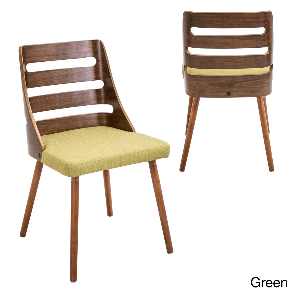 Carson Carrington Sarpsborg Mid Century Modern Walnut Wood Dining Accent Chair