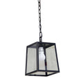 Trey 1 Light Outdoor Hanging Lamp Imperial Black