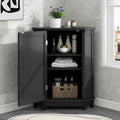 Triangle Corner Cabinet Storage Cabinet With Adjustable Shelves Simple Skin Care Cabinet For Bathroom Entryway