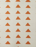 Triangles Grasscloth Wallpaper By Nathan Turner, Terracotta Swatch