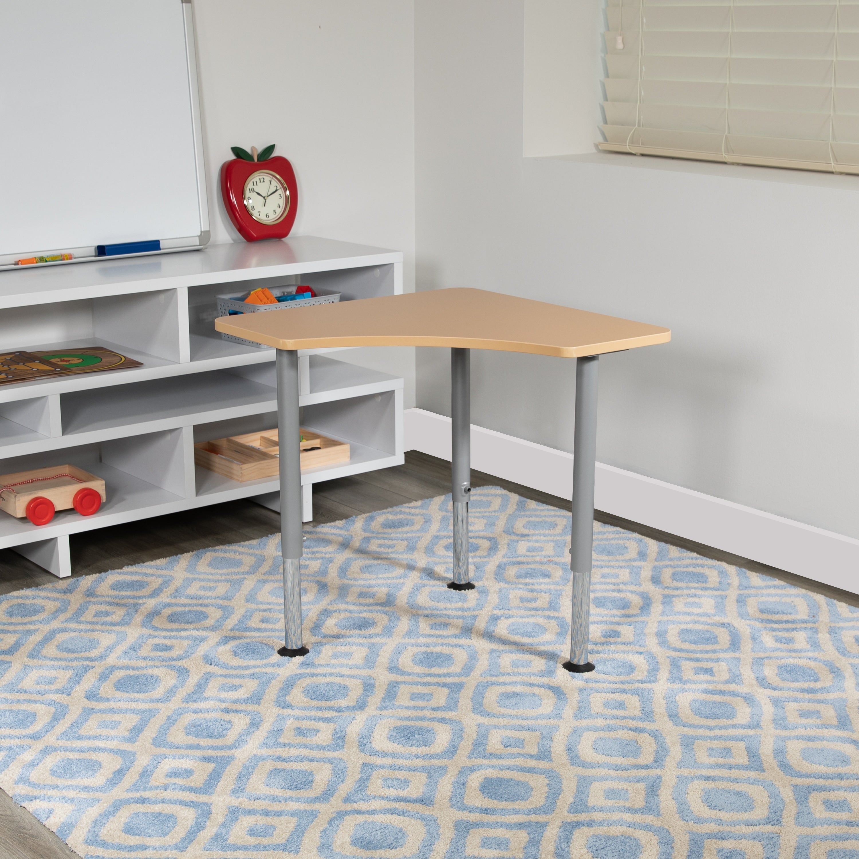 Triangular Collaborative Adjustable Student Desk Home And Classroom