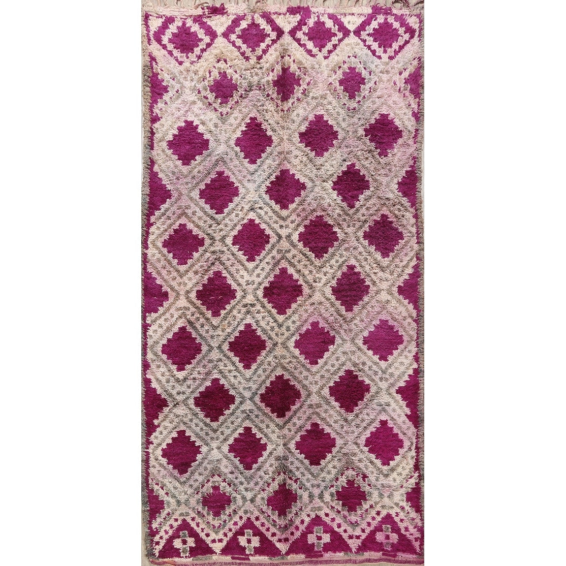 Tribal Moroccan Oriental Home Decor Area Rug Wool Hand Knotted Carpet 511 X 1010