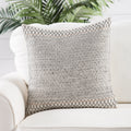 Tribal Pattern Ivory Black Throw Pillow 18 Inch