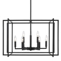 Strick Bolton Norwood 2 Tone Steel Cage 9 Light Chandelier
