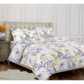 Tribeca Living Paisley Garden 3 Piece Duvet Cover Set
