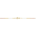 High Polish 14 Karat Tricolor Gold Over Sterling Silver Box Chain